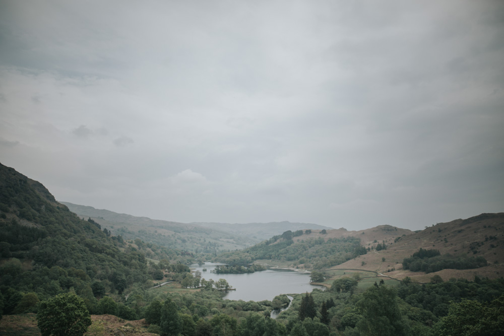 Rydal water from high up