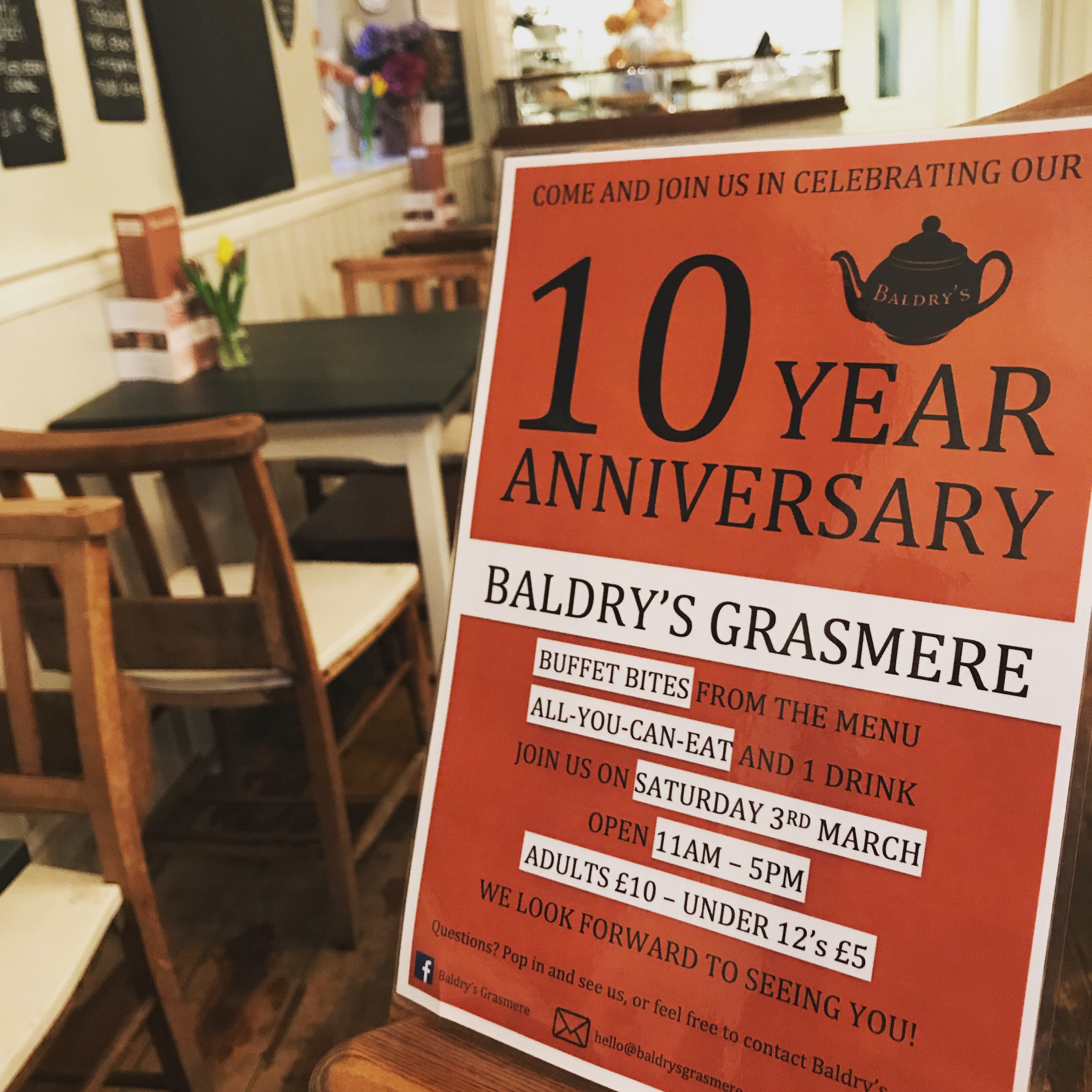 Baldry's 10 year anniversary poster